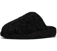 FitFlop Damen Hausschuhe Iqushion Wrapped Mule-Teddy IB3 All Black-36