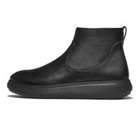 FitFlop Damenstiefeletten iQ-COMFF Leder mit Reißverschluss Schwarz Größe 38