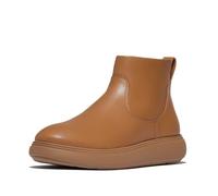 Fitflop Damen Iq-comff Leder Reißverschluss Stiefeletten, Desert Tan, 36 EU