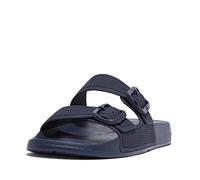 Fitflop Damen Iqushion "Bar Buckle Slide Flache Sandale, Midnight Navy Marineblau, 37 EU