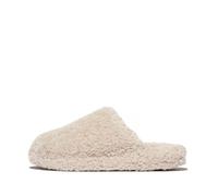 Fitflop Damen Iqushion D-Luxe Gepolsterte Teddy Slipper Pantoletten Schuh, Milch EIS, 36 EU