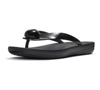 FitFlop Damen IQUSHION Glossy-Button Zehentrenner | Leichte Sommersandalen, gepolsterter Komfort, Fußgewölbeunterstützung, Griffigkeit