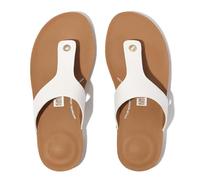 Fitflop Damen Iqushion Leder Zehentrenner, weiß, 37 EU