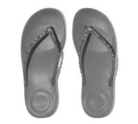Fitflop Damen Iqushion Multi-Crystal Ergonomische Zehentrenner, grau, 43 EU