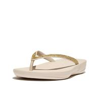 Fitflop Damen Iqushion Sparkle Flipflop, Stone Beige, 43 EU