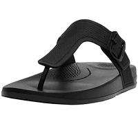 Fitflop Damen Iqushion Zehensteg Flache Sandale, Schwarz, 38 EU