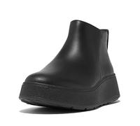 FitFlop Stiefeletten F-Mode Leather Flatform Zip Damen Schwarz Größe 38