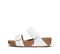 Fitflop Damen Lulu Adjustable Leather Slides Schiebe-Sandalen, weiß, 38 EU