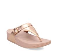 Fitflop Damen LULU Adjustable Leather Toe-Post Sandale, Rose Gold, 39 EU