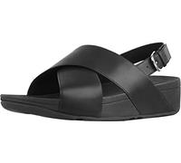 Fitflop Damen Lulu Cross Back-strap Sandalen, Schwarz, 38 EU