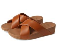 Fitflop Damen LULU CROSS SLIDE - LEATHER Sandalen, Light Tan, 41 EU