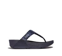 Fitflop Women's Lulu Crystal-Mix Toe-Post Sandals, navy, 42 EU