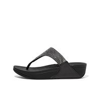 Fitflop Damen LULU Crystal Toe-Post Sandalen, Schwarz, 40 EU