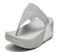 Fitflop Damen LULU Crystal Toe-Post Sandalen, silber, 41 EU