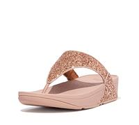 Fitflop Damen LULU Glitter Toe-Thongs Keilsandale, Rose Gold, 36 EU