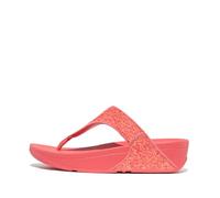 Fitflop Damen LULU Glitter TOE-THONGS Sandale, Rosige Koralle, 41 EU
