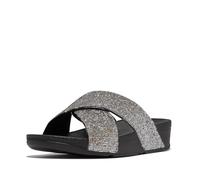 Fitflop Damen Lulu Glitterball Cross SlidesSlide Sandalen, silber, 39 EU