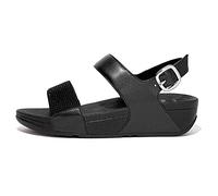 Fitflop Damen Lulu Crystal Embellished Wedge Sandale, Schwarz, 38 EU