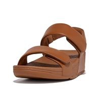 Fitflop Damen Lulu Ledersandalen mit Verstellbaren Riemen - Bequeme, Leichte Sommerschuhe mit Natürlicher Fußgewölbeunterstützung - Tan - 37 EU