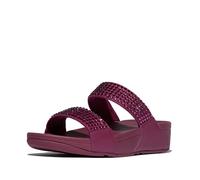 Fitflop Damen Lulu Maxi-Crystal Two Bar Slides Sandalen, rubinrot, 42 EU