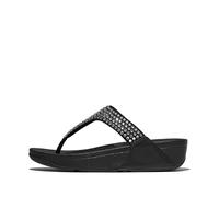Fitflop Damen Lulu Maxi-crystal Zehensteg-Sandalen, Schwarz, 36 EU