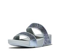 Fitflop Damen Lulu Multi Tonal Glitter Slides Polyurethane Quiet Blue Sandalen 40 EU