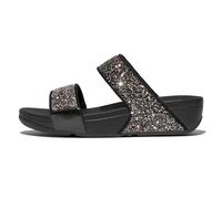 Fitflop Damen Lulu Multi-Tonal Glitter Slides Sandale, Schwarz, 39 EU