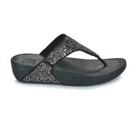 FitFlop Damen Lulu Multi Tonal Glitter Toe Post Polyurethane Black Multi Sandalen 38.5 EU