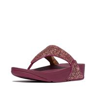 Fitflop Damen Lulu Multi-Tonal Glitter Zehentrenner, Rubin-Mix, 40 EU