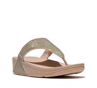 Fitflop Damen LULU SHIMMERGLITZ Zehensteg-Sandalen, Platino, 37 EU, Platin, 37 EU