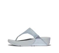 Fitflop Damen Lulu Shimmerlux Toe-Post Sandale, blau, 41 EU