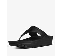 Fitflop Damen LULU TOE POST - LEATHER Zehenstütze Sandalen, Schwarz (Schwarz 001), 36 EU