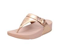 Fitflop Damen Lulu Verstellbare Leder Zehensteg-Sandalen, rose gold, 38.5 EU