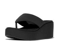 Fitflop Damen Platfforms Wedge Toe-Post Sandals Keilsandale, Schwarz, 38 EU