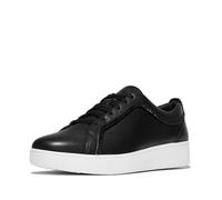 Fitflop Damen Rally Crystal-Trim Leather Sneakers Sneaker, Schwarz, 42 EU
