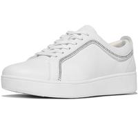 Fitflop Damen Rally Crystal-Trim Leather Sneakers, Urban White, 41 EU
