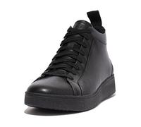 Fitflop Damen Rally EK8 High Top Leather Sneaker, Schwarz, 38 EU