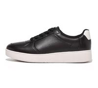 FitFlop Damen Rally Leather Panel Sneakers, Schwarz, 39 EU