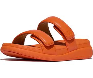 FitFlop Damen Sandalen F-Mode GO Adjustable Flatform Two-Bar Slides IW2 Satsuma-37