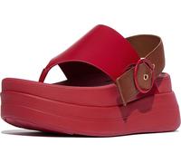 FitFlop Damen Sandalen F-Mode X Roksanda Leather/Webbing Sandals IY5 Crimson/Tan-41
