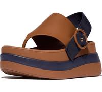 FitFlop Damen Sandalen F-Mode X Roksanda Leather/Webbing Sandals IY5 Tan/Ink-41