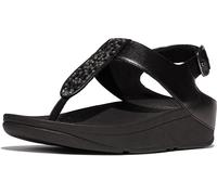 FitFlop Damen Sandalen Fino Crystal-Mix T-Strap Sandals IU5 All Black-36
