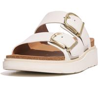FitFlop Damen Sandalen Gen-FF Buckle Two-Bar Leather Slides HE8 Urban White-40