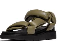 FitFlop Damen Sandalen Gen-FF Soft-Leather Back-Strap Sandals IZ8 Camo-Green-38