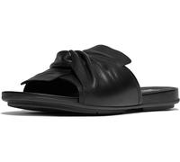 FitFlop Damen Sandalen Gracie Soft-Twist Leather Slides JA6 All Black-37