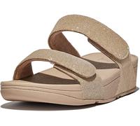 FitFlop Damen Sandalen Lulu Adjustable Shimmerlux Slides FZ9 Latte Beige-36