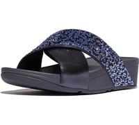 FitFlop Damen Sandalen Lulu Crystal-Mix Metallic Cross Slides JE2