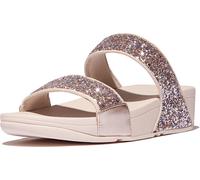 FitFlop Damen Lulu Glitzer Slides Sommersandalen - Leicht & Bequem mit Natürlicher Fußgewölbeunterstützung, rose, 37 EU