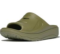 FitFlop Damen Sandalen Relieff Slide-Tonal Rubber IC5 Camo-Green-37