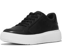 FitFlop Damen Sneaker Rtg Sequin-Backtab Leather Sneakers E4S Black-41
